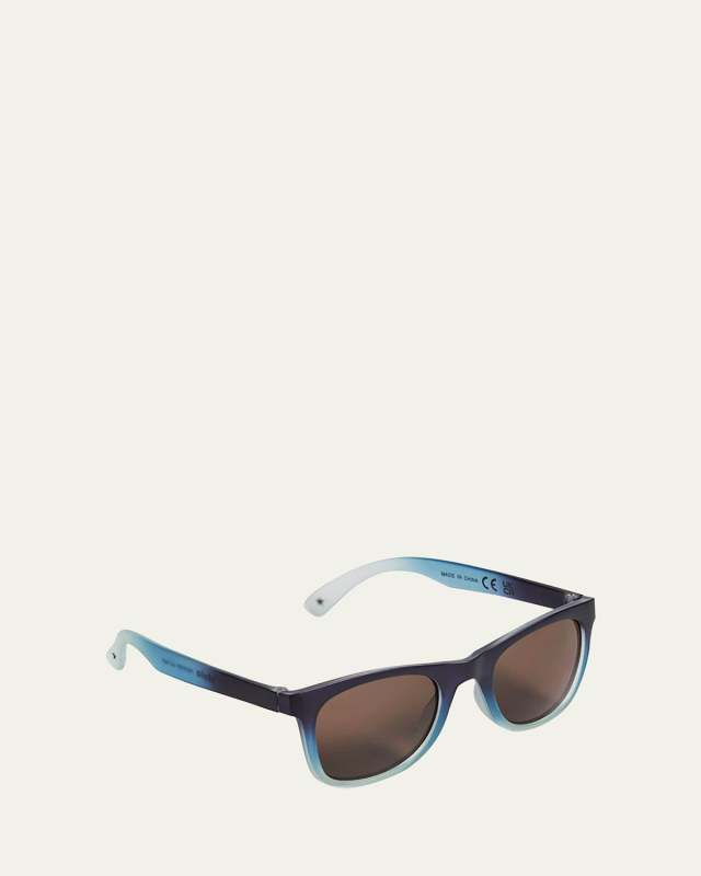 Boy's Smile Plastic Square Sunglasses